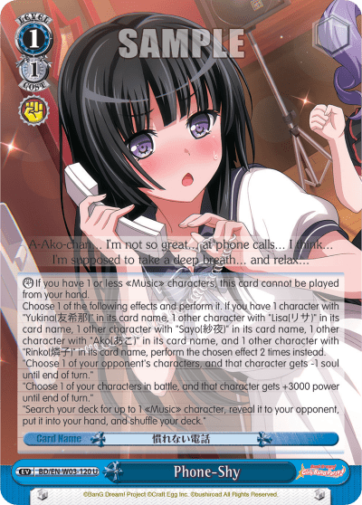 Phone-Shy (BD/EN-W03-120) — BanG Dream! Girls Band Party! MULTI LIVE