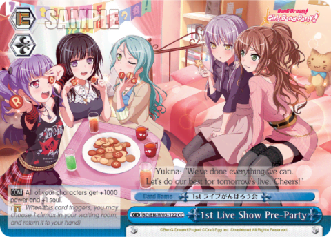 1st Live Show Pre-Party (BD/EN-W03-122) — BanG Dream! Girls Band Party! MULTI LIVE