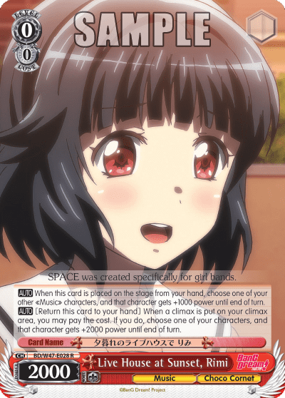 Live House at Sunset, Rimi (BD/W47-E028) — BanG Dream!