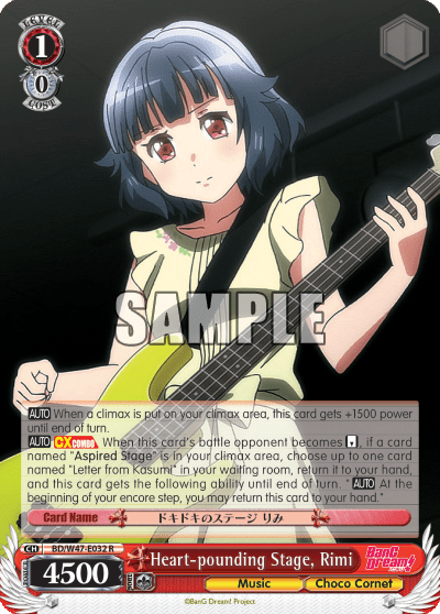 Heart-pounding Stage, Rimi (BD/W47-E032) — BanG Dream!