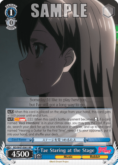 Tae Staring at the Stage (BD/W47-E081) — BanG Dream!