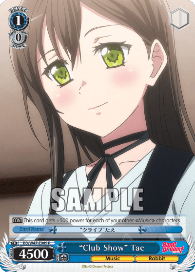 "Club Show" Tae (BD/W47-E089) — BanG Dream!