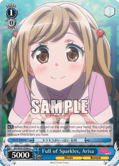 Full of Sparkles, Arisa (BD/W47-E096) — BanG Dream!