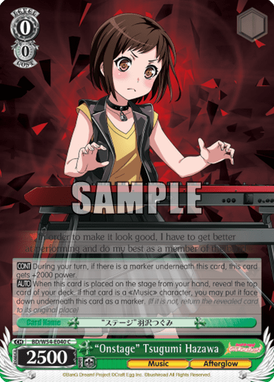"Onstage" Tsugumi Hazawa (BD/W54-E040) — BanG Dream! Girls Band Party!