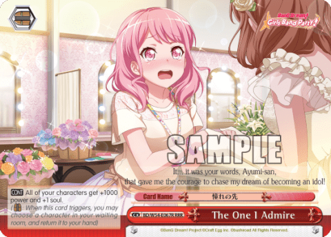 The One I Admire (BD/W54-E067R) — BanG Dream! Girls Band Party!