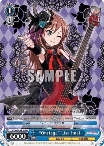 "Onstage" Lisa Imai (BD/W54-TE10) — [TD] BanG Dream! Girls Band Party! [Roselia]