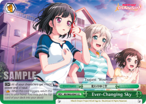 Ever-Changing Sky (BD/W63-E047) — BanG Dream! Girls Band Party! Vol.2