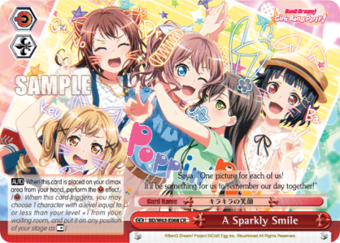 A Sparkly Smile (BD/W63-E068) — BanG Dream! Girls Band Party! Vol.2