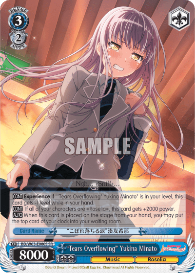 "Tears Overflowing" Yukina Minato (Holo) (BD/W63-E080S) — BanG Dream! Girls Band Party! Vol.2