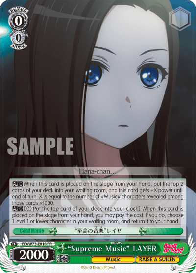 "Supreme Music" LAYER (BD/W73-E018) — BanG Dream! Vol.2