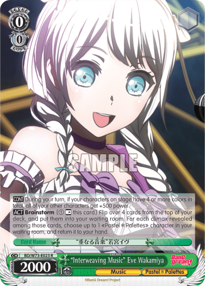 "Interweaving Music" Eve Wakamiya (BD/W73-E023) — BanG Dream! Vol.2
