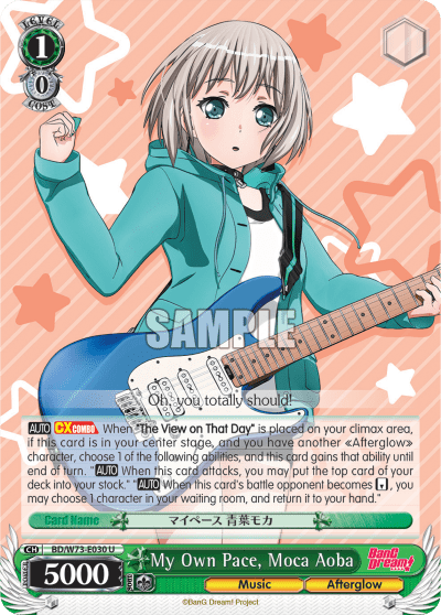 My Own Pace, Moca Aoba (BD/W73-E030) — BanG Dream! Vol.2
