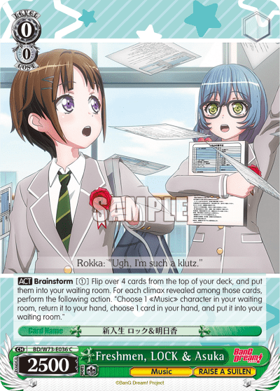 Freshmen, LOCK & Asuka (BD/W73-E036) — BanG Dream! Vol.2