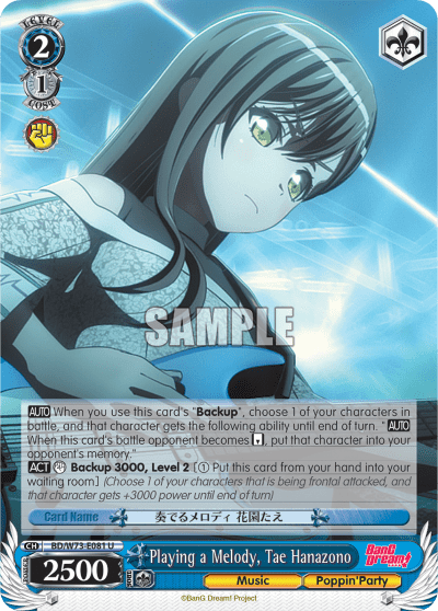 Playing a Melody, Tae Hanazono (BD/W73-E081) — BanG Dream! Vol.2