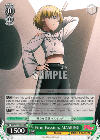 Firm Passion, MASKING (BD/W73-TE03) — [TD] BanG Dream! [RAISE A SUILEN]