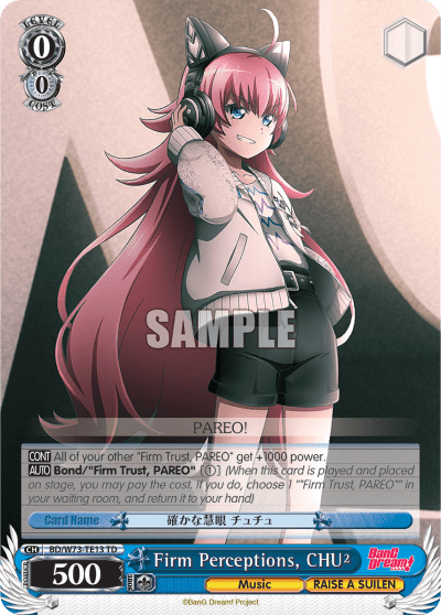 Firm Perceptions, CHU2 (BD/W73-TE13) — [TD] BanG Dream! [RAISE A SUILEN]
