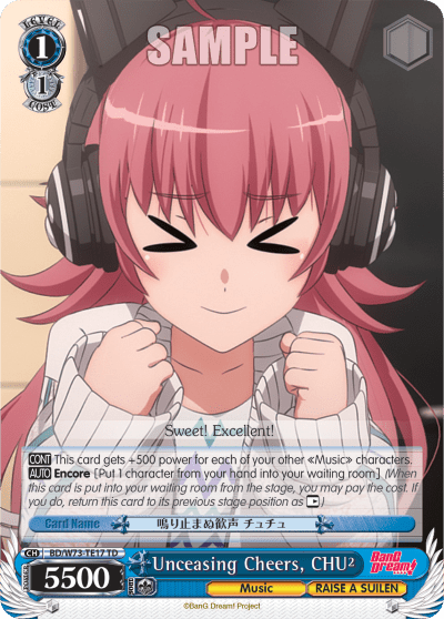 Unceasing Cheers, CHU2 (BD/W73-TE17) — [TD] BanG Dream! [RAISE A SUILEN]