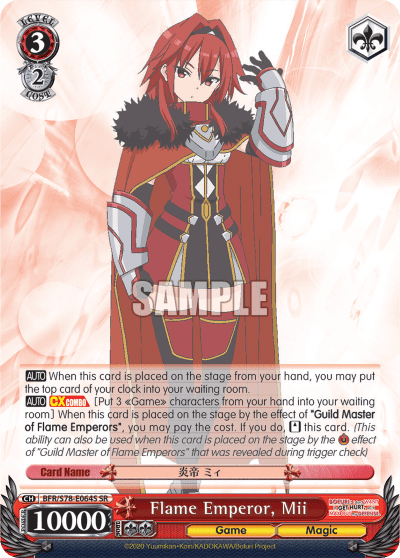 Flame Emperor, Mii (Holo) (BFR/S78-E064S) — BOFURI: I Don’t Want to Get Hurt, so I’ll Max Out My Defense.
