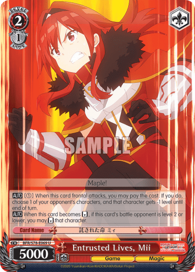 Entrusted Lives, Mii (BFR/S78-E069) — BOFURI: I Don’t Want to Get Hurt, so I’ll Max Out My Defense.