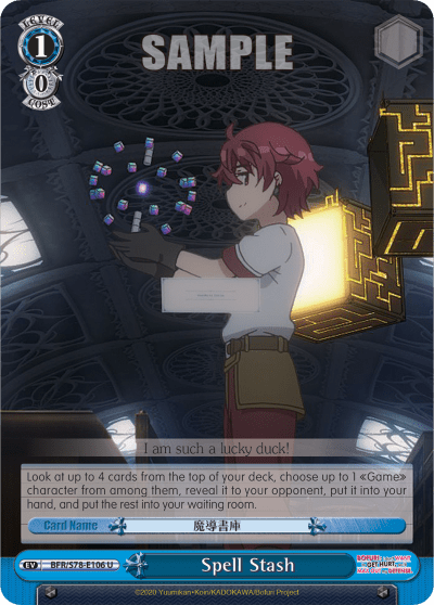 Spell Stash (BFR/S78-E106) — BOFURI: I Don’t Want to Get Hurt, so I’ll Max Out My Defense.