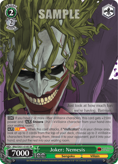 Joker: Nemesis (Holo) (BNJ/SX01-010S) — Batman Ninja