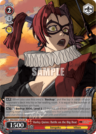 Harley Quinn: Battle on the Big Boat (Holo) (BNJ/SX01-042S) — Batman Ninja