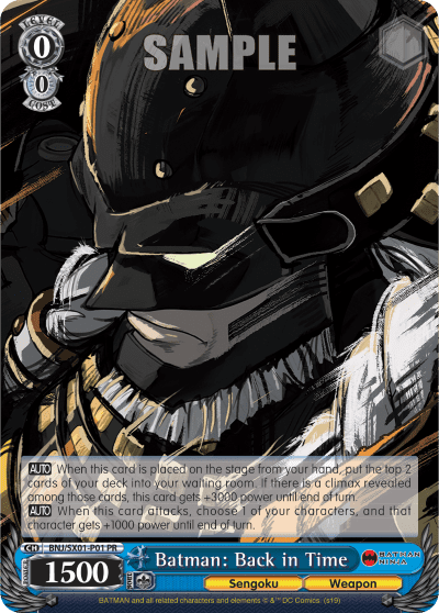 Batman: Back in Time (BNJ/SX01-P01) — PR Card 【Schwarz Side】