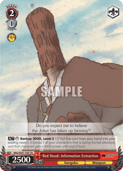 Red Hood: Information Extraction (BNJ/SX01-T05) — [TD] Batman Ninja