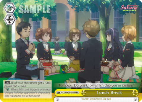 Lunch Break (CCS/WX01-030R) — Cardcaptor Sakura : Clear Card