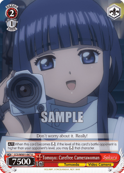 Tomoyo: Carefree Camerawoman (CCS/WX01-067) — Cardcaptor Sakura : Clear Card