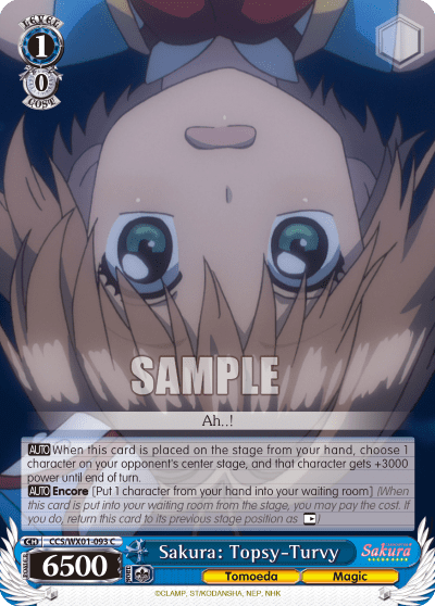 Sakura: Topsy-Turvy (CCS/WX01-093) — Cardcaptor Sakura : Clear Card