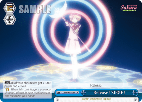 Release! SIEGE! (CCS/WX01-098) — Cardcaptor Sakura : Clear Card