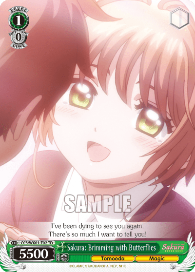 Sakura: Brimming with Butterflies (CCS/WX01-T02) — [TD] Cardcaptor Sakura : Clear Card