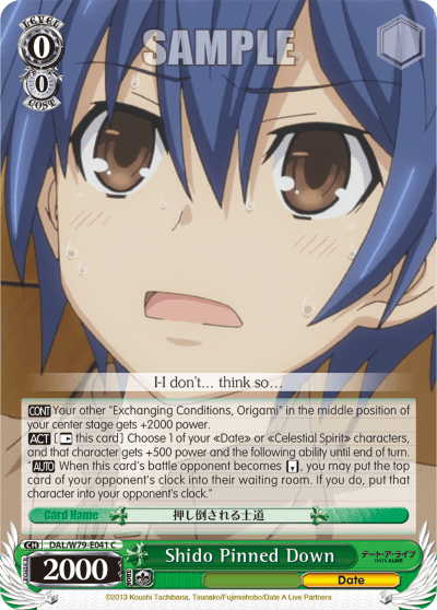Shido Pinned Down (DAL/W79-E041) — Date A Live