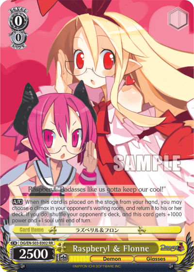 Raspberyl & Flonne (DG/EN-S03-E002) — Disgaea