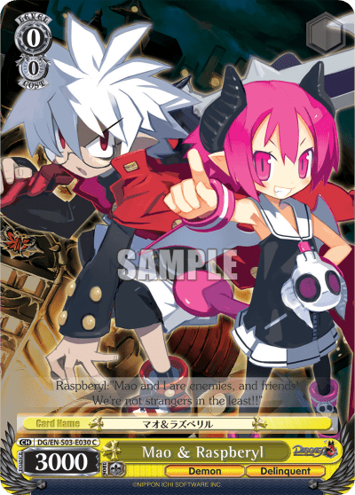 Mao & Raspberyl (DG/EN-S03-E030) — Disgaea
