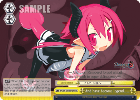 And have become legend…… (DG/EN-S03-E043R) — Disgaea