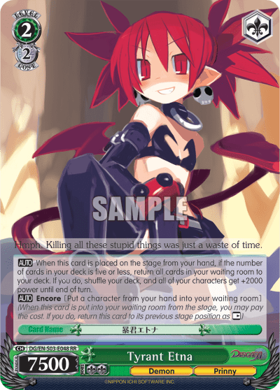 Tyrant Etna (DG/EN-S03-E048) — Disgaea