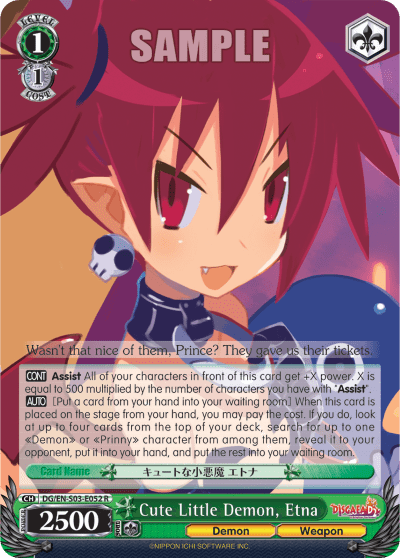 Cute Little Demon, Etna (DG/EN-S03-E052) — Disgaea