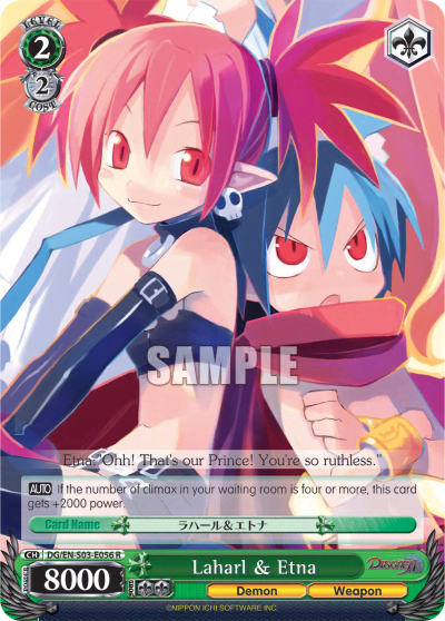Laharl & Etna (DG/EN-S03-E056) — Disgaea