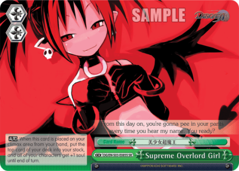 Supreme Overlord Girl (Holo) (DG/EN-S03-E085S) — Disgaea