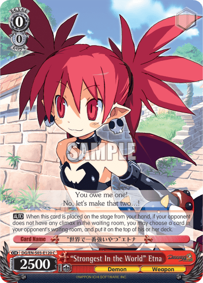 “Strongest In the World” Etna (DG/EN-S03-E120) — Disgaea