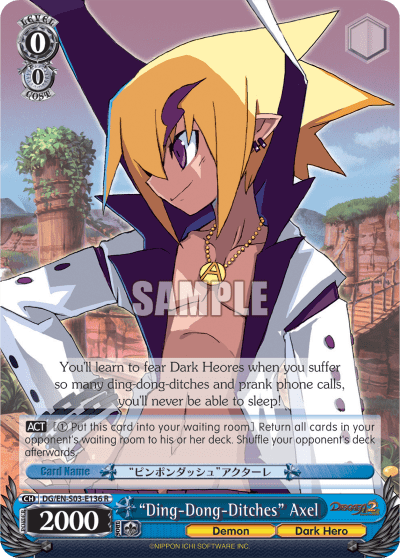 “Ding-Dong-Ditches” Axel (DG/EN-S03-E136) — Disgaea