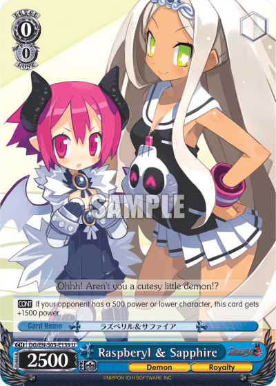 Raspberyl & Sapphire (DG/EN-S03-E139) — Disgaea