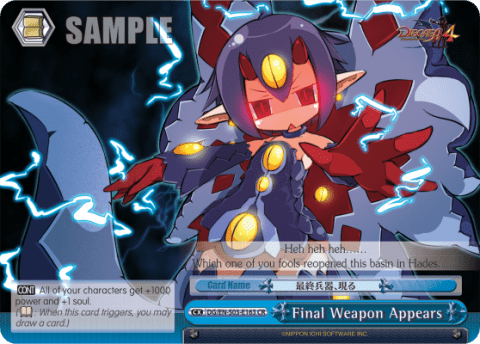 Final Weapon Appears (DG/EN-S03-E163) — Disgaea