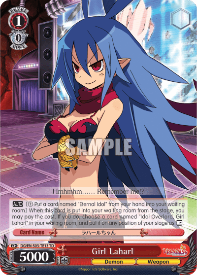 Girl Laharl (DG/EN-S03-TE13) — [TD] Disgaea