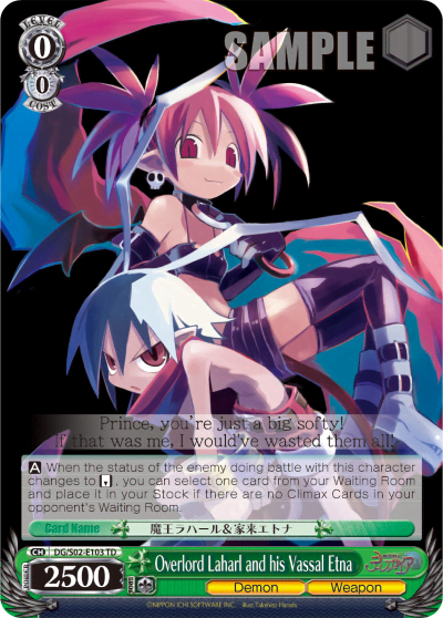 Overlord Laharl and his Vassal Etna (DG/S02-E103) — [TD] Disgaea ～Hour of Darkness～