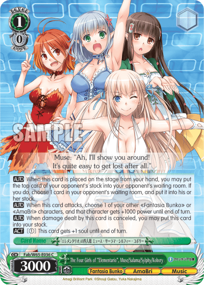 The Four Girls of "Elementario", Muse/Salama/Sylphy/Kobory (Fab/W65-E036) — Fujimi Fantasia Bunko