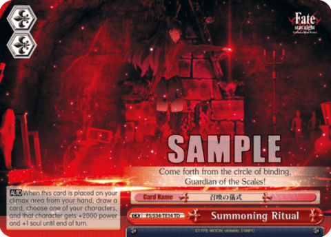 Summoning Ritual (FS/S34-TE14) — [TD] Fate/stay night [Unlimited Blade Works]