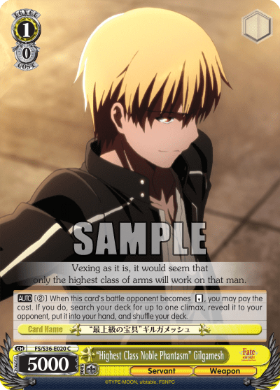 “Highest Class Noble Phantasm” Gilgamesh (FS/S36-E020) — Fate/stay night [Unlimited Blade Works] Vol.2